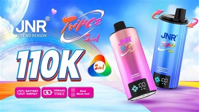 Jnr Driphlyg 3 yn 1 110K Tafladwy Vape